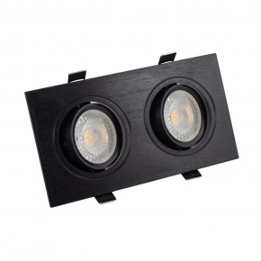 DK3022-BK Встраиваемый светильник, IP 20, 10 Вт, GU5.3, LED, черный, пластик в Кунгуре - kungur.ok-mebel.com | фото