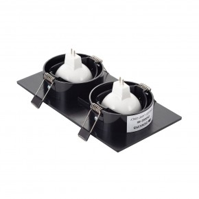 DK3022-BK Встраиваемый светильник, IP 20, 10 Вт, GU5.3, LED, черный, пластик в Кунгуре - kungur.ok-mebel.com | фото 3