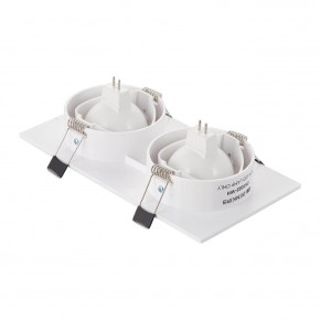 DK3022-WH Встраиваемый светильник, IP 20, 10 Вт, GU5.3, LED, белый, пластик в Кунгуре - kungur.ok-mebel.com | фото 3