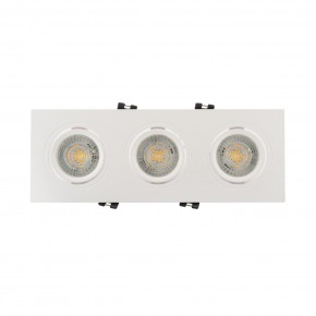 DK3023-WH Встраиваемый светильник, IP 20, 10 Вт, GU5.3, LED, белый, пластик в Кунгуре - kungur.ok-mebel.com | фото