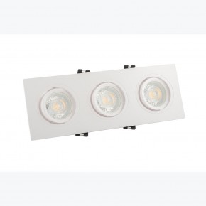 DK3023-WH Встраиваемый светильник, IP 20, 10 Вт, GU5.3, LED, белый, пластик в Кунгуре - kungur.ok-mebel.com | фото 2