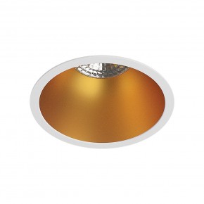 DK3026-WG Встраиваемый светильник, IP 20, 10 Вт, GU5.3, LED, белый/золотой, пластик в Кунгуре - kungur.ok-mebel.com | фото