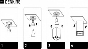 DK3030-WH Светильник накладной IP 20, 10 Вт, GU5.3, LED, белый, пластик в Кунгуре - kungur.ok-mebel.com | фото 8