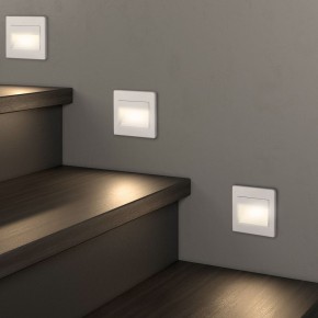 DK3050-WH Светильник встраиваемый в стену, IP 20, LED 3000, 1 Вт, белый, пластик в Кунгуре - kungur.ok-mebel.com | фото 6