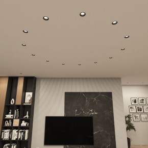 DK3055-BK Встраиваемый светильник, IP 20, 10 Вт, GU5.3, LED, черный, пластик в Кунгуре - kungur.ok-mebel.com | фото 3