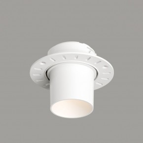 DK3057-WH Встраиваемый светильник под шпатлевку, IP20, до 15 Вт, LED, GU5,3, белый, пластик в Кунгуре - kungur.ok-mebel.com | фото