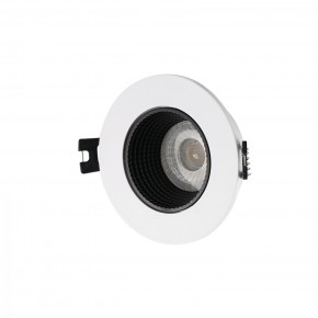 DK3061-WH+BK Встраиваемый светильник, IP 20, 10 Вт, GU5.3, LED, белый/черный, пластик в Кунгуре - kungur.ok-mebel.com | фото