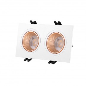 DK3072-WBR Встраиваемый светильник, IP 20, 10 Вт, GU5.3, LED, белый/бронзовый, пластик в Кунгуре - kungur.ok-mebel.com | фото