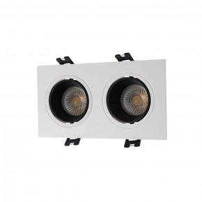 DK3072-WH+BK Встраиваемый светильник, IP 20, 10 Вт, GU5.3, LED, белый/черный, пластик в Кунгуре - kungur.ok-mebel.com | фото