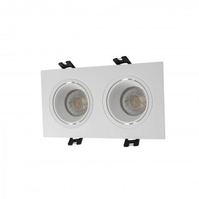 DK3072-WH Встраиваемый светильник, IP 20, 10 Вт, GU5.3, LED, белый/белый, пластик в Кунгуре - kungur.ok-mebel.com | фото