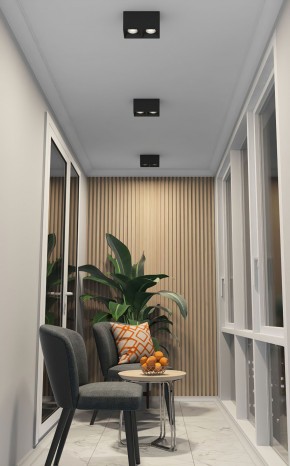 DK3085-BK+CH Светильник накладной IP 20, 10 Вт, GU5.3, LED, черный/хром, пластик в Кунгуре - kungur.ok-mebel.com | фото 2