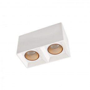 DK3085-WH+BR Светильник накладной IP 20, 10 Вт, GU5.3, LED, белый/бронзовый, пластик в Кунгуре - kungur.ok-mebel.com | фото