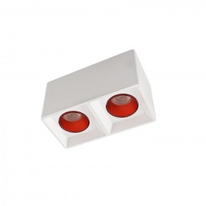 DK3085-WH+RD Светильник накладной IP 20, 10 Вт, GU5.3, LED, белый/красный, пластик в Кунгуре - kungur.ok-mebel.com | фото