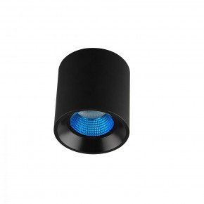 DK3090-BK+CY Светильник накладной IP 20, 10 Вт, GU5.3, LED, черный/голубой, пластик в Кунгуре - kungur.ok-mebel.com | фото