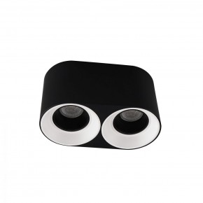 DK3096-BW+BK Светильник накладной IP 20, 10 Вт, GU5.3, LED, черно-белый/черный, пластик в Кунгуре - kungur.ok-mebel.com | фото