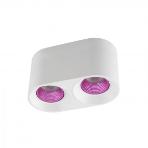 DK3096-WH+PI Светильник накладной IP 20, 10 Вт, GU5.3, LED, белый/розовый, пластик в Кунгуре - kungur.ok-mebel.com | фото