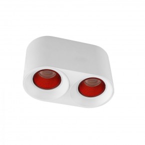DK3096-WH+RD Светильник накладной IP 20, 10 Вт, GU5.3, LED, белый/красный, пластик в Кунгуре - kungur.ok-mebel.com | фото