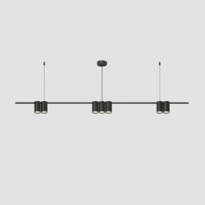 DK4063-BK Подвесной светильник ORBIT, IP20, 7xGU10 LED до 15 Вт, черный матовый, алюминий в Кунгуре - kungur.ok-mebel.com | фото