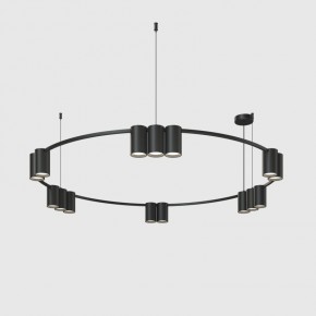 DK4067-BK Подвесной светильник ORBIT, IP20, 15xGU10 LED до 15 Вт, черный матовый, алюминий в Кунгуре - kungur.ok-mebel.com | фото