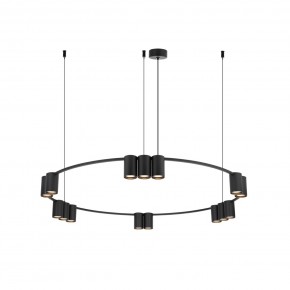 DK4067-BK Подвесной светильник ORBIT, IP20, 15xGU10 LED до 15 Вт, черный матовый, алюминий в Кунгуре - kungur.ok-mebel.com | фото 3