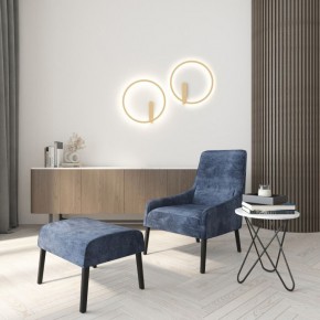 DK5035-SG Бра ROUND со светодиодом, IP20, 24W, 3000/4000/6500K, матовое золото, алюминий в Кунгуре - kungur.ok-mebel.com | фото 7