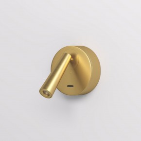 DK5072-SB Бра SHINE WALL со светодиодом, D104*H68, IP20, 3000К, 3W, RA?90, сатинированная латунь, алюминий в Кунгуре - kungur.ok-mebel.com | фото 2
