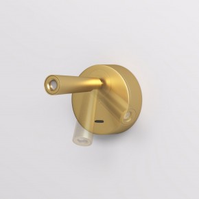 DK5072-SB Бра SHINE WALL со светодиодом, D104*H68, IP20, 3000К, 3W, RA?90, сатинированная латунь, алюминий в Кунгуре - kungur.ok-mebel.com | фото 3