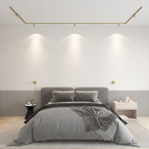 DK5072-SB Бра SHINE WALL со светодиодом, D104*H68, IP20, 3000К, 3W, RA?90, сатинированная латунь, алюминий в Кунгуре - kungur.ok-mebel.com | фото 4