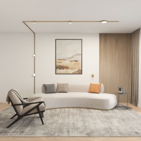 DK5072-SB Бра SHINE WALL со светодиодом, D104*H68, IP20, 3000К, 3W, RA?90, сатинированная латунь, алюминий в Кунгуре - kungur.ok-mebel.com | фото 5