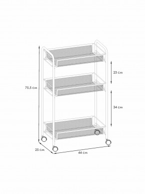 Э 322 С Этажерка "Ладья 2К" Серый в Кунгуре - kungur.ok-mebel.com | фото 2