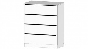 ЭЛЕГАНТ Комод 4 ящика (белый) в Кунгуре - kungur.ok-mebel.com | фото