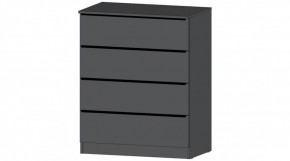 ЭЛЕГАНТ Комод 4 ящика (графит) в Кунгуре - kungur.ok-mebel.com | фото