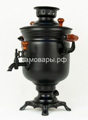 Электрический самовар "Черный Русский" матовая банка на 3 литра (Ограниченная серия) в Кунгуре - kungur.ok-mebel.com | фото 1