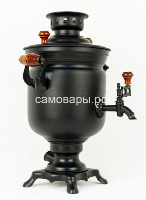 Электрический самовар "Черный Русский" матовая банка на 3 литра (Ограниченная серия) в Кунгуре - kungur.ok-mebel.com | фото 2