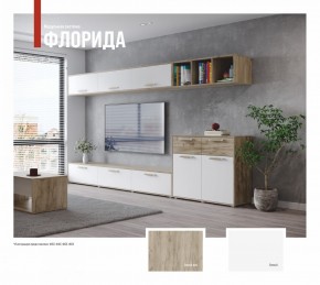 ФЛОРИДА Гостиная (модульная) дуб серый/белый в Кунгуре - kungur.ok-mebel.com | фото
