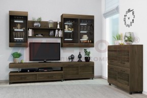 Гостиная Камелия Композиция 8 (Гикори Джексон темный) в Кунгуре - kungur.ok-mebel.com | фото