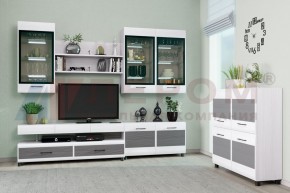 Гостиная Камелия Композиция 8 (Снежный ясень - серый) в Кунгуре - kungur.ok-mebel.com | фото