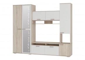 Гостиная Лукас (Сонома/Белый) в Кунгуре - kungur.ok-mebel.com | фото 2