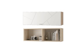 Гостиная Скайлайн (модульная) Дуб сонома/белый в Кунгуре - kungur.ok-mebel.com | фото 6