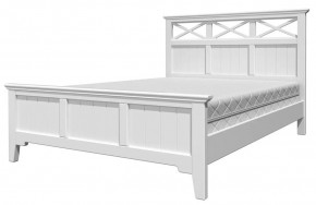 ГРАЦИЯ-5 Кровать из массива 1600 (Белый Античный/Белый) в Кунгуре - kungur.ok-mebel.com | фото