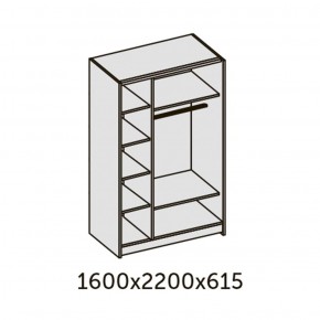 ИННЭС-5 Шкаф-купе 2-х дв. 1600 (2дв. Ф1 - венге) в Кунгуре - kungur.ok-mebel.com | фото 2