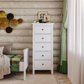 Комод 05 Кантри белый с пятью ящиками в Кунгуре - kungur.ok-mebel.com | фото 4