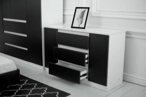 Комод 1200 Парус (Белый/Графит) в Кунгуре - kungur.ok-mebel.com | фото 3