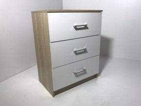 Комод 3 ящика (дуб сонома/белый) в Кунгуре - kungur.ok-mebel.com | фото