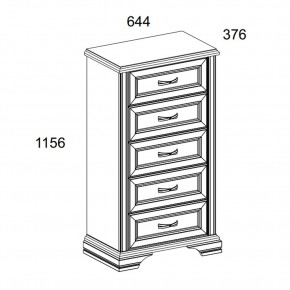 Комод 5S, MONAKO, цвет Сосна винтаж/дуб анкона в Кунгуре - kungur.ok-mebel.com | фото 2