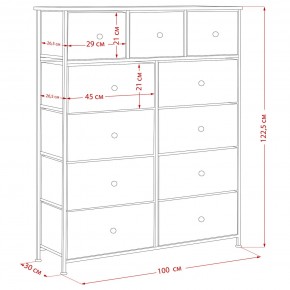 Комод Leset Линкс 11 ящиков (МДФ) в Кунгуре - kungur.ok-mebel.com | фото 12