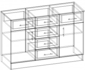 СОФИЯ Комод К1200 2Д (венге/дуб белфорт) в Кунгуре - kungur.ok-mebel.com | фото 3