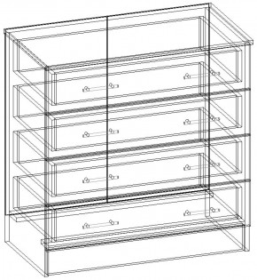 СОФИЯ Комод К800 (венге/дуб белфорт) в Кунгуре - kungur.ok-mebel.com | фото 3