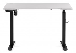 Компьютерный стол Маркос с механизмом подъема 120х75х75 белая шагрень / черный в Кунгуре - kungur.ok-mebel.com | фото 3