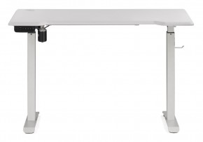 Компьютерный стол Маркос с механизмом подъема 120х75х75 белый / шагрень белая в Кунгуре - kungur.ok-mebel.com | фото 2